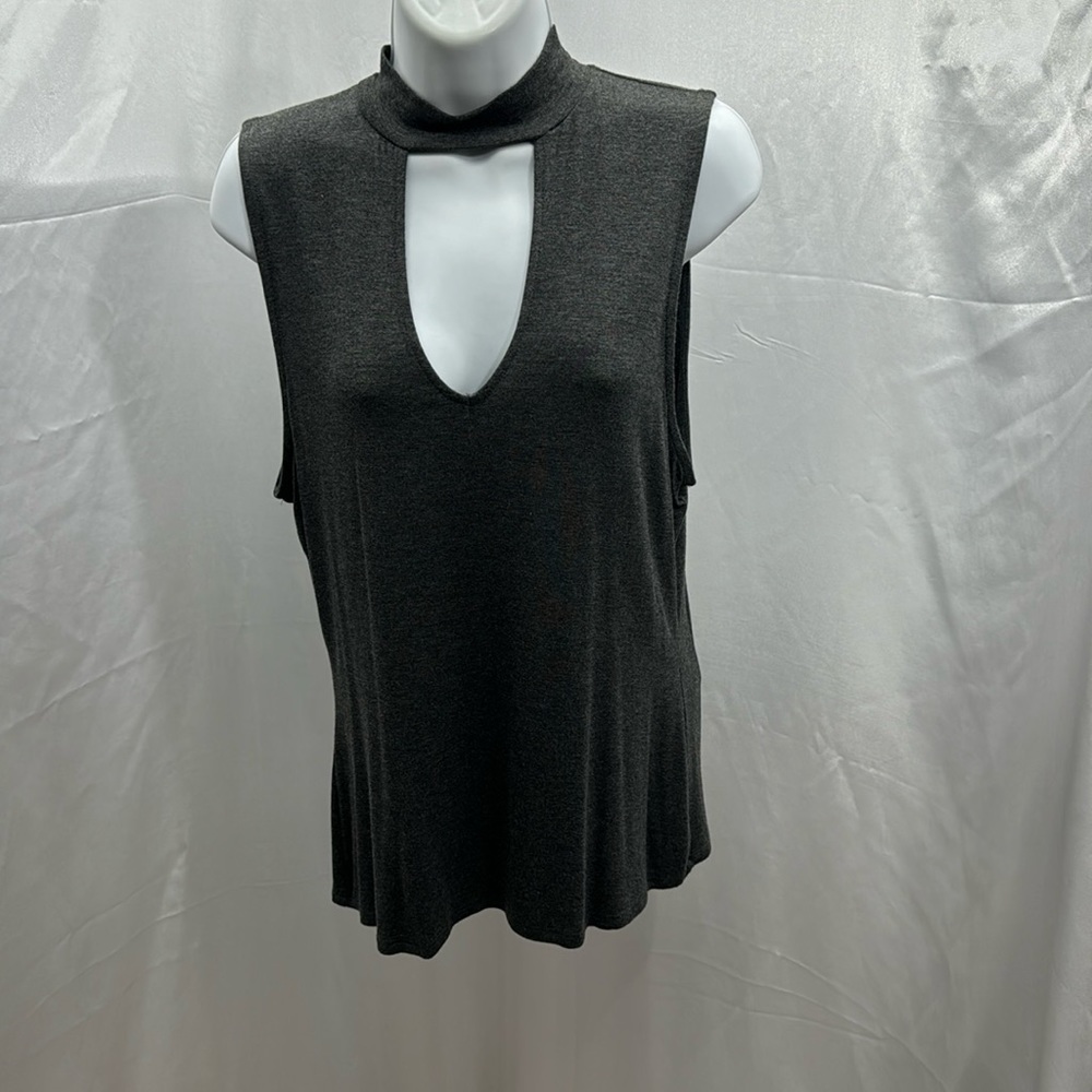 Grey top rayon & spandex